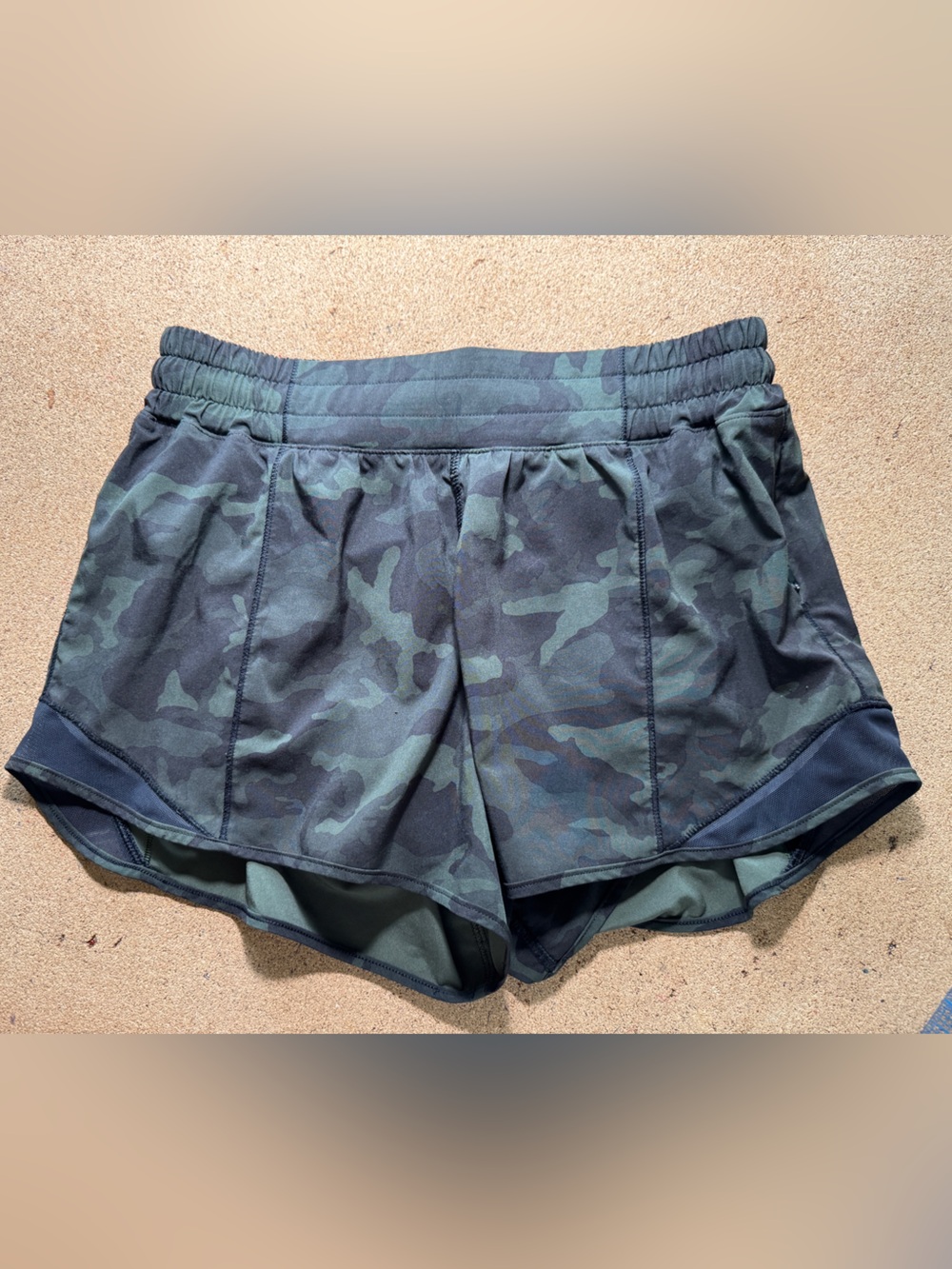 lululemon athletica Men's Dark Green Camo Training Shorts